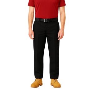 Dickies Men Straight-Leg Black Work Pants
Size 34”X 32” Zipper Closure